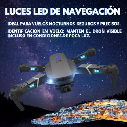 DRON TÁCTICO SKYCONTROL PRO E88 CMARA FRONTAL 4K HD