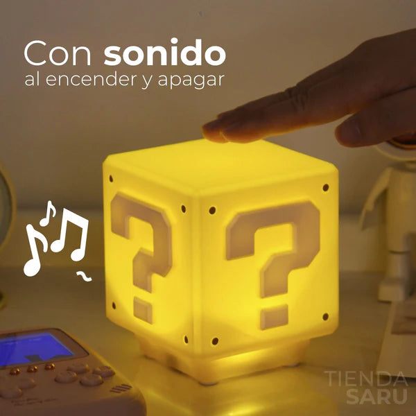 Lámpara Cubo Mario Bros con Sonido